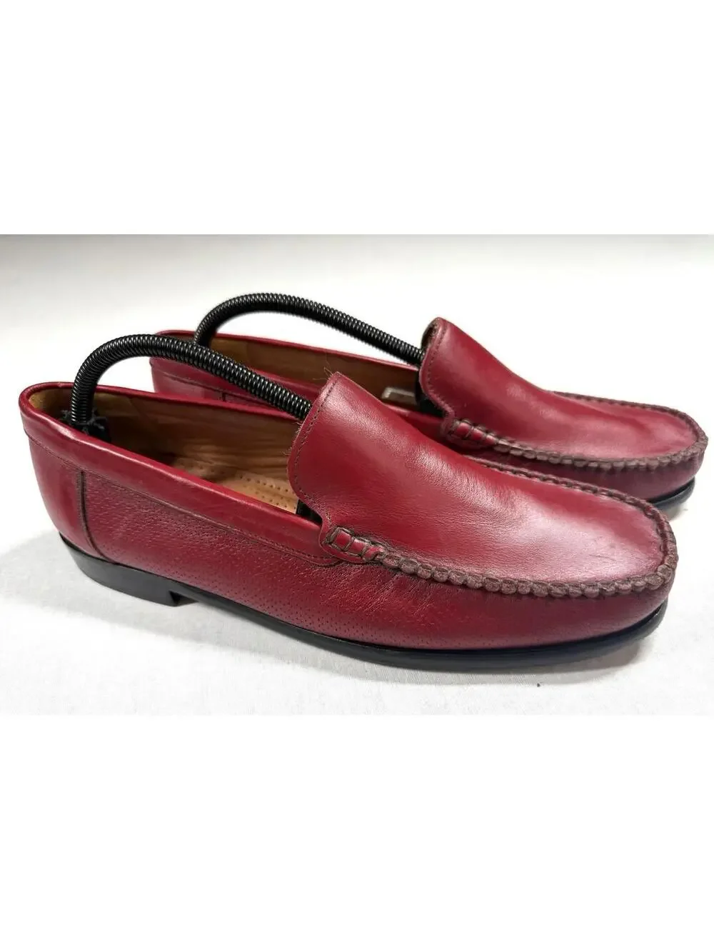 Vineyard‎ Sandro Moscoloni Murray Loafer Driver Men Sz 9.5 Red Leather Slip On
